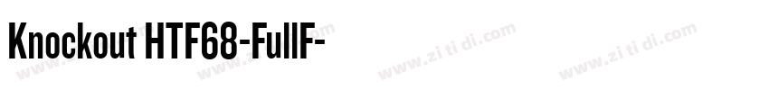 Knockout HTF68-FullF字体转换